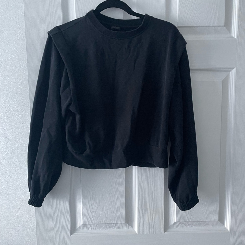 Calia Black Women's Cropped Swestshirt